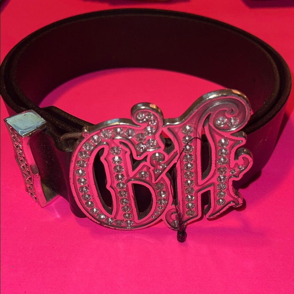 Harley-Davidson Black Belt with Silver Embellished Buckle